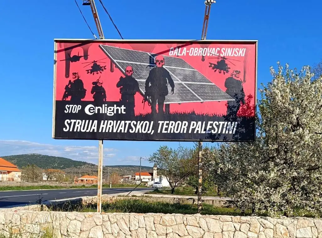 Struja Hrvatskoj, profit Izraelu, a teror Palestini
